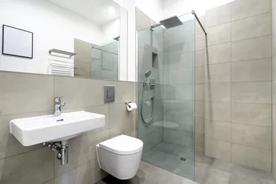 Bathroom of apartment in Villach